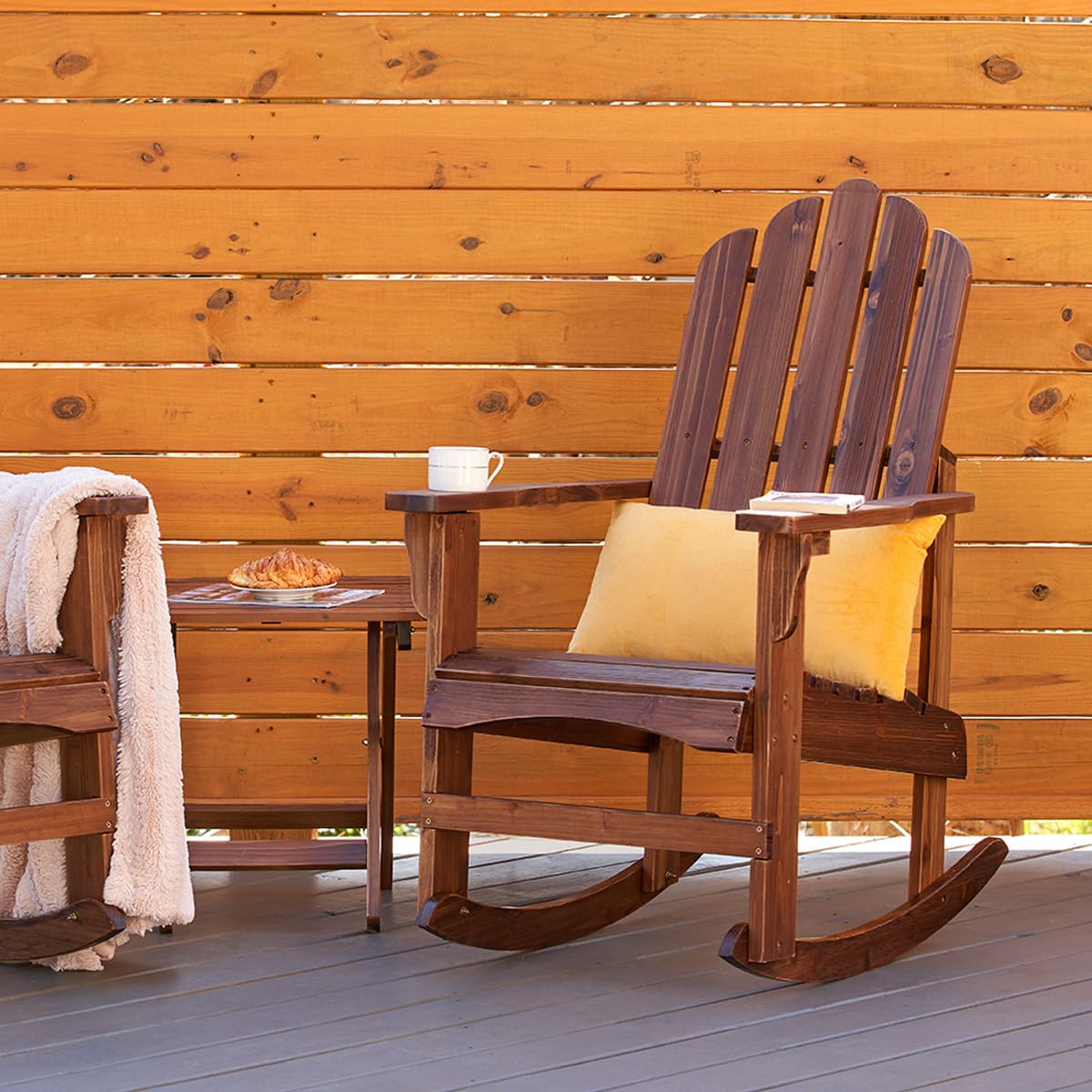 Oak Wood Rocking Chair L163