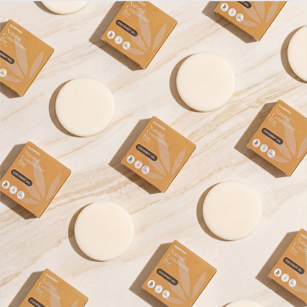 Bamboo Coconut Shampoo and Conditioner Bar Set S43319