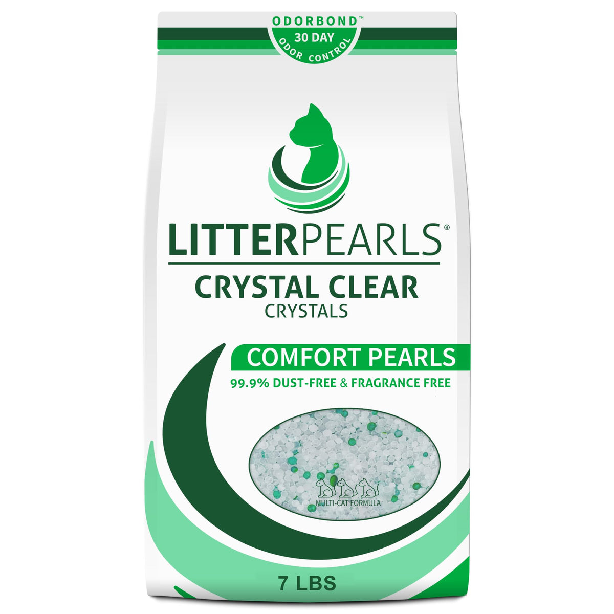 Unscented Non-Clumping Crystal Cat Litter, 7 lb M29634