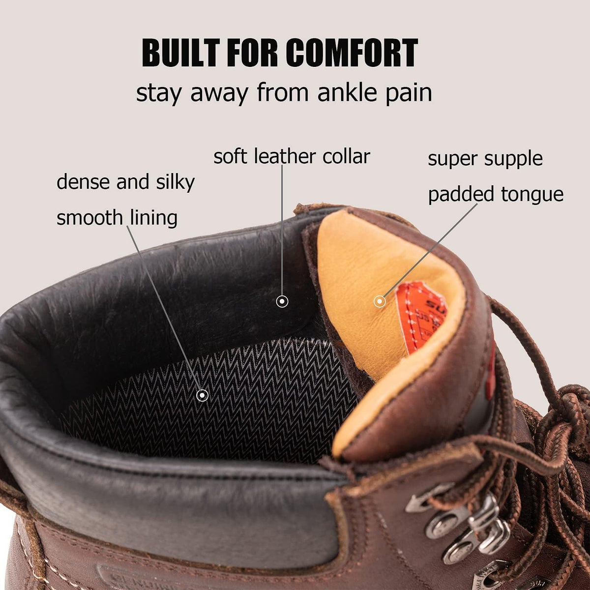 Heavy Duty Soft Composite Steel Toe Work Boots C45528