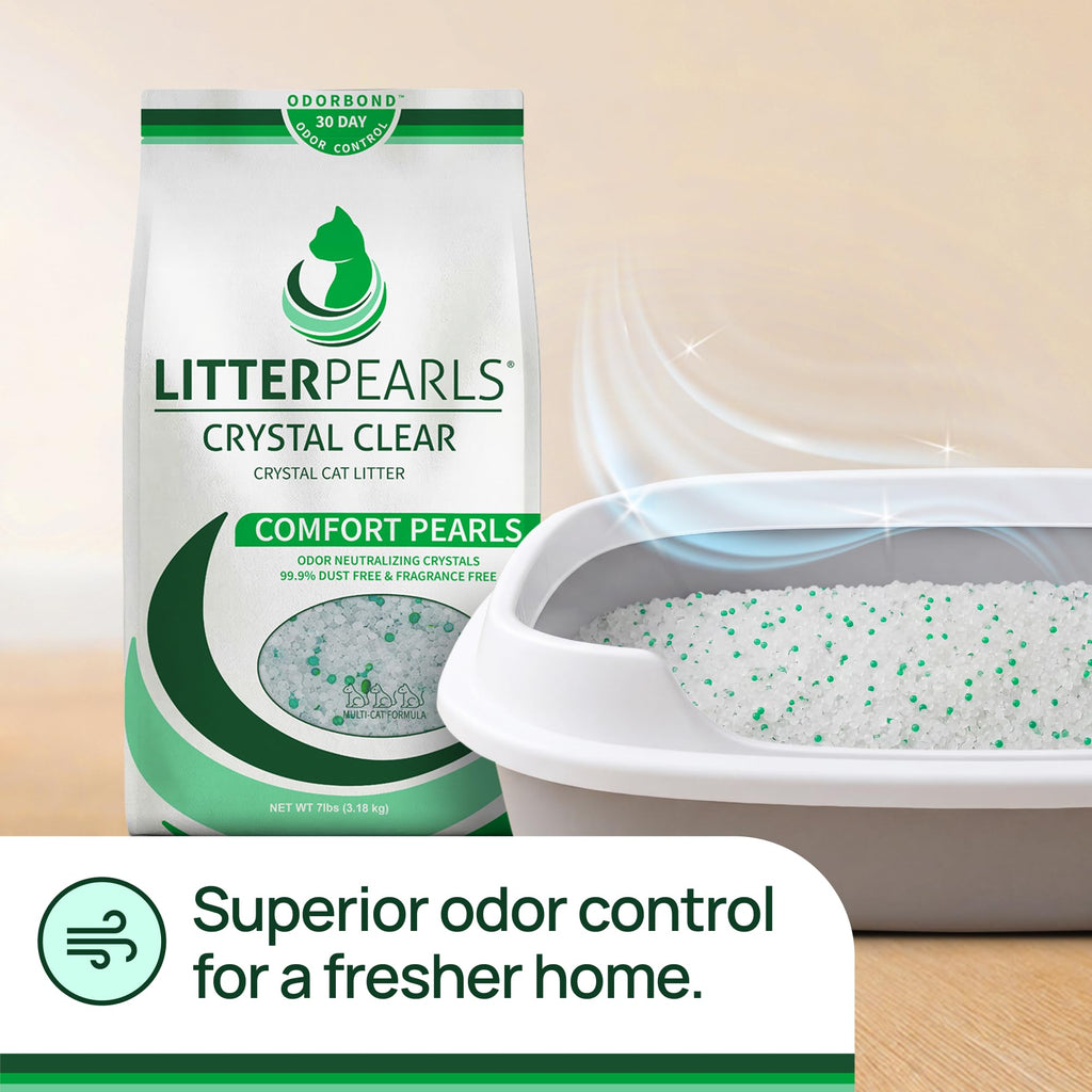 Unscented Non-Clumping Crystal Cat Litter, 7 lb M29634