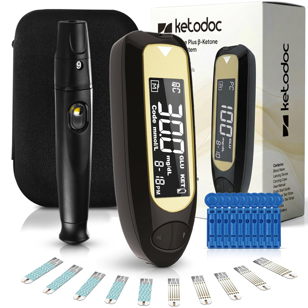 ß-Ketone Testing Kit + 40 Keto Strips + 40 GLU Strips E31878