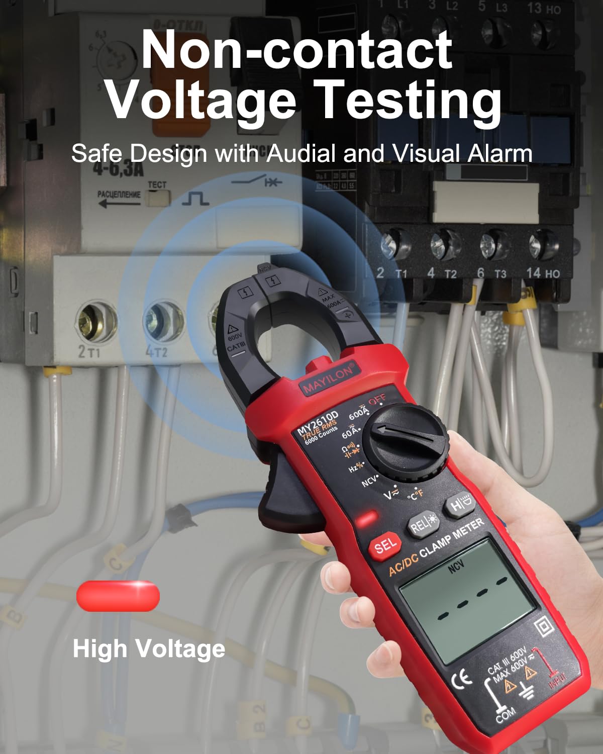Digital Clamp Meter TRMS 6000 Counts C9690