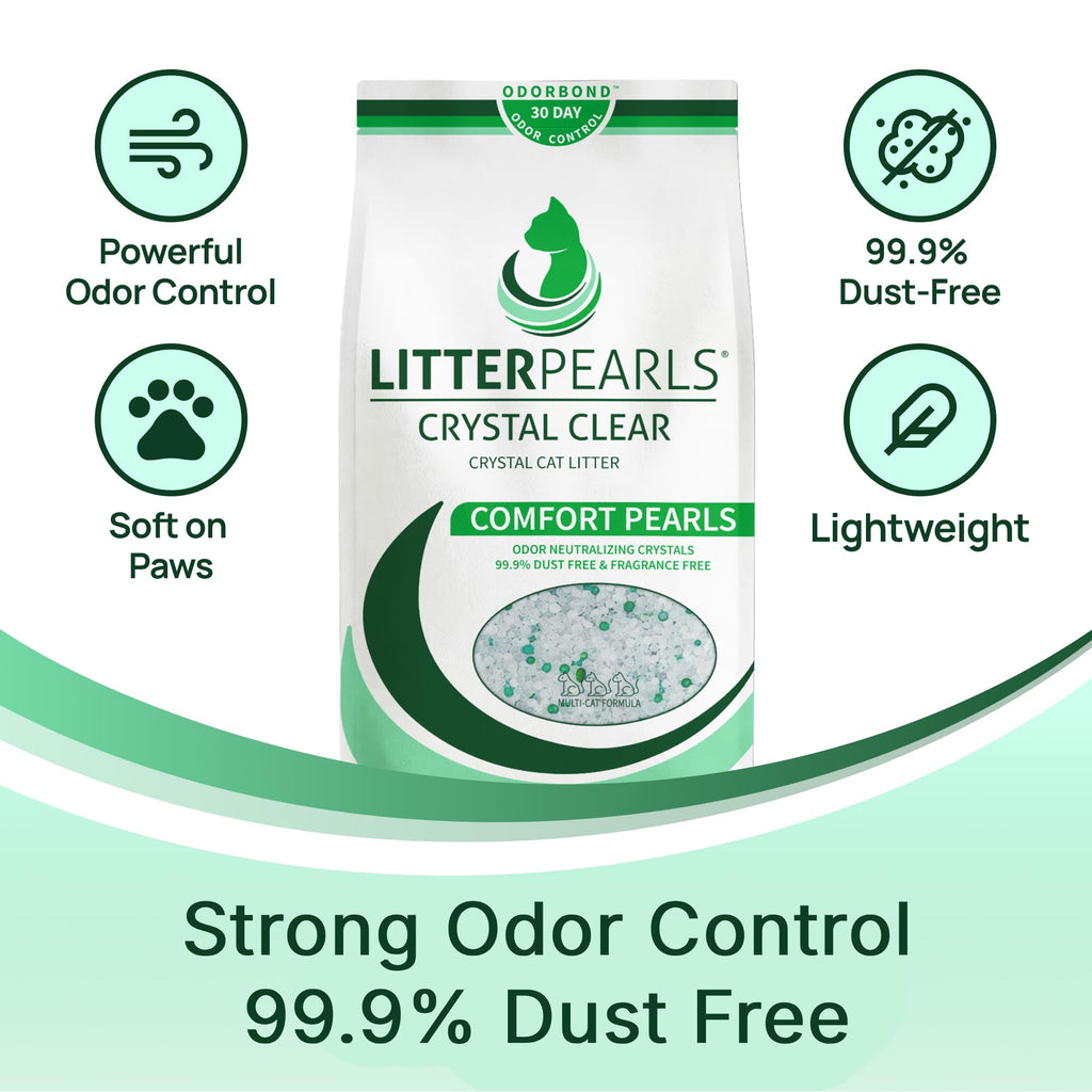 Unscented Non-Clumping Crystal Cat Litter, 7 lb M29634