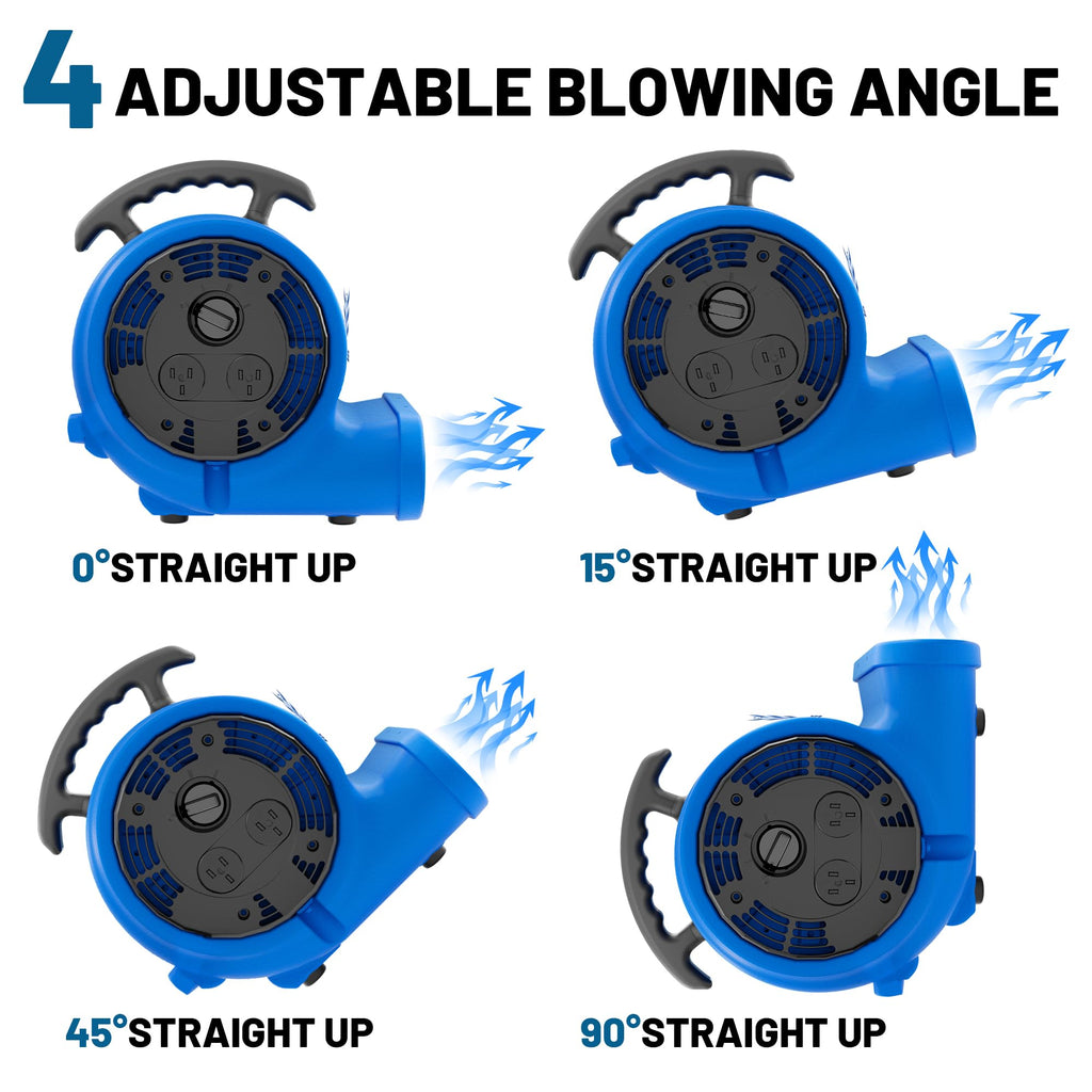 Industrial 1/3HP 1200CFM Air Mover Blower Fan E19750