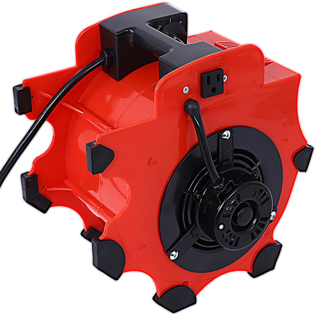 Heavy-Duty Portable Air Mover with Handle Red K406