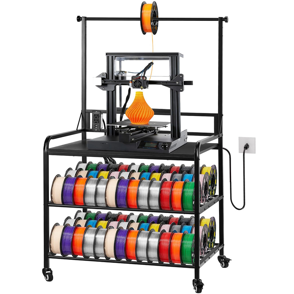 3-Tier Filament Storage Rack with Wheels W29301