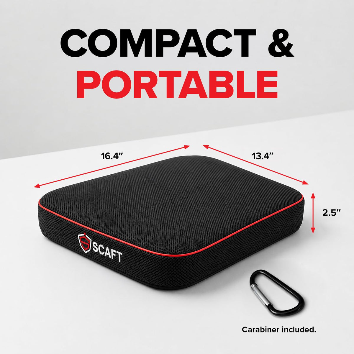 2.5" Thick Foam Stadium Seat Cushion, 2-Pack F240