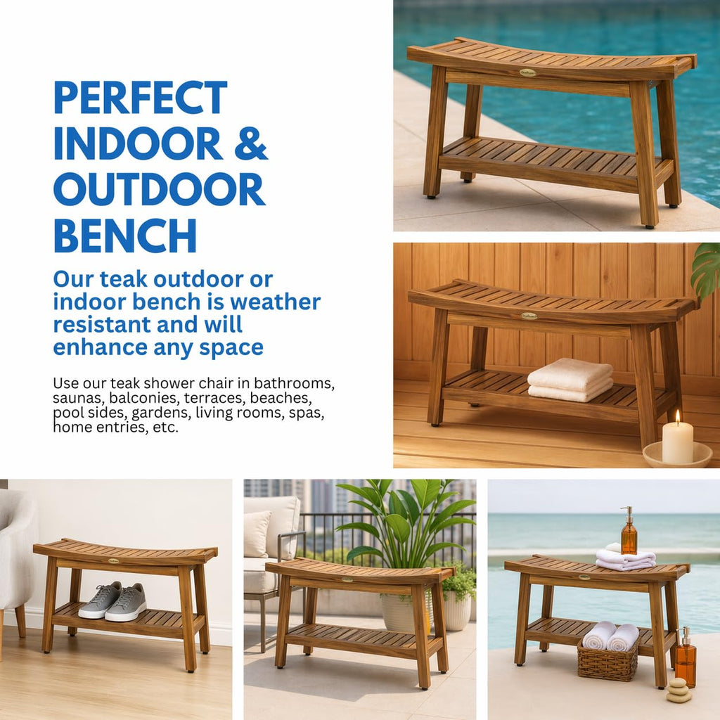 30-Inch Teak Shower Bench I46441