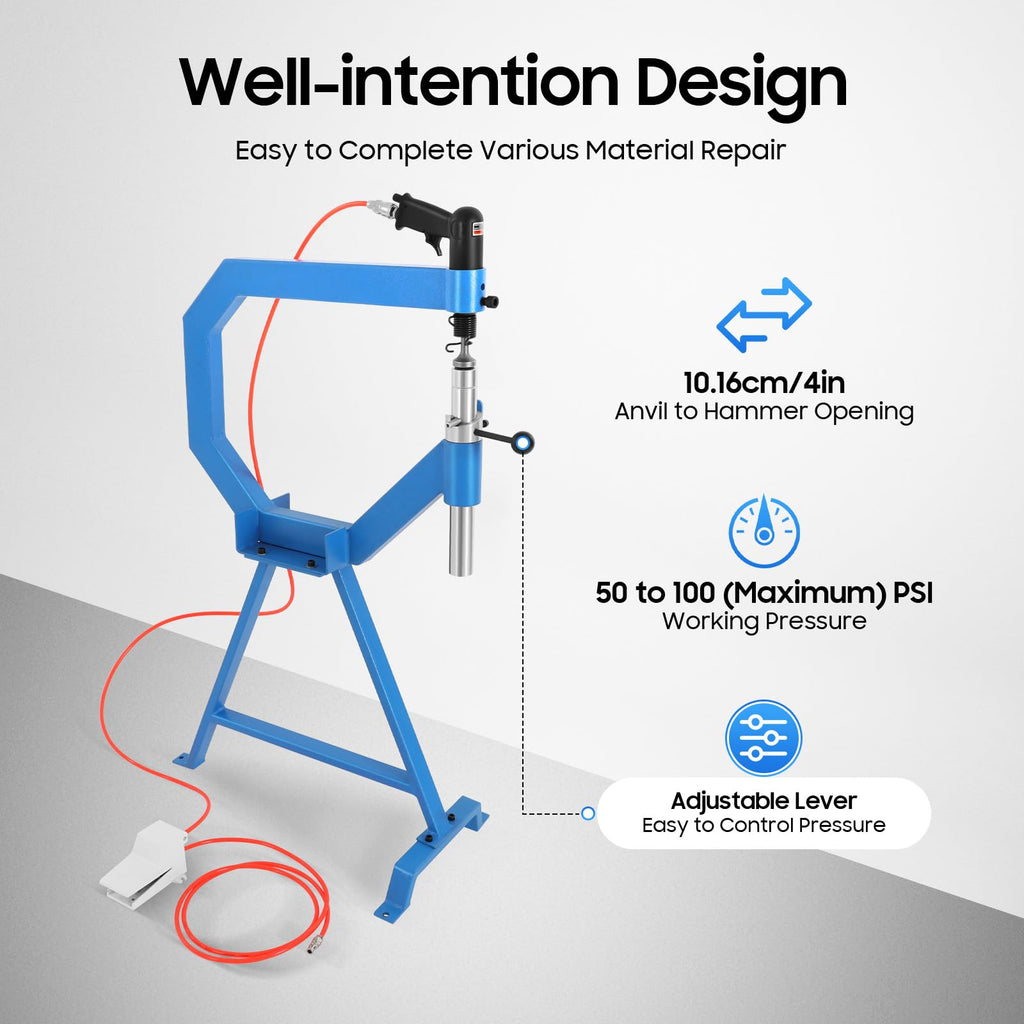 Pneumatic Planishing Hammer Metal Fabrication Set E88831