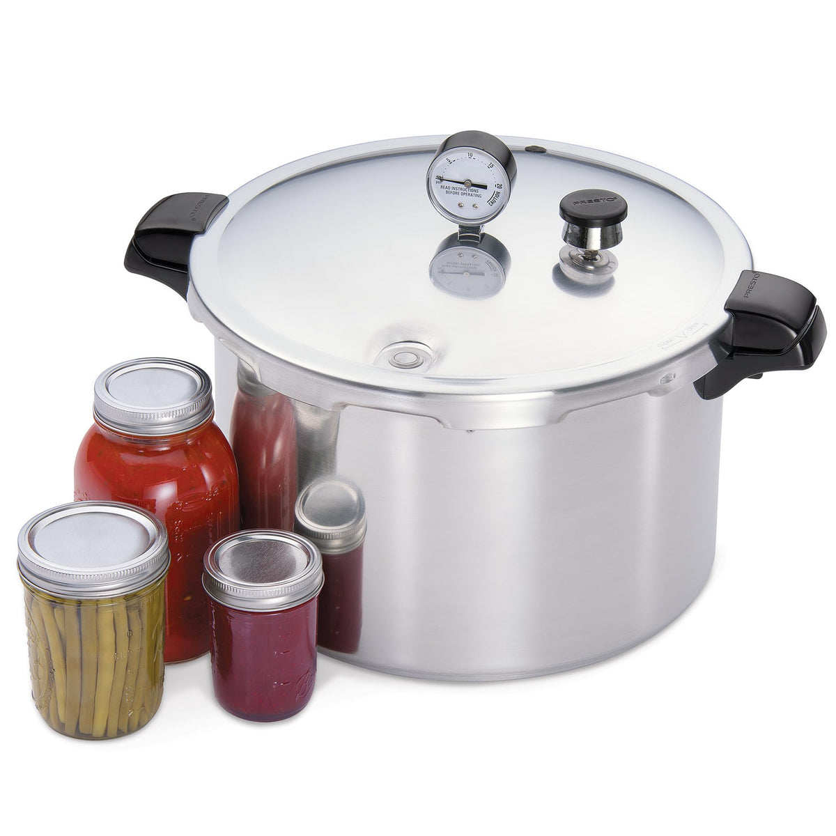 16-Quart Aluminum Pressure Canner and Cooker F62996
