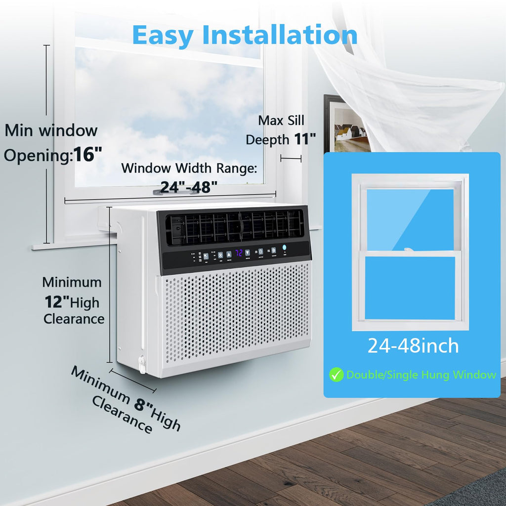 10000 BTU U-Shaped Window Air Conditioner X1259