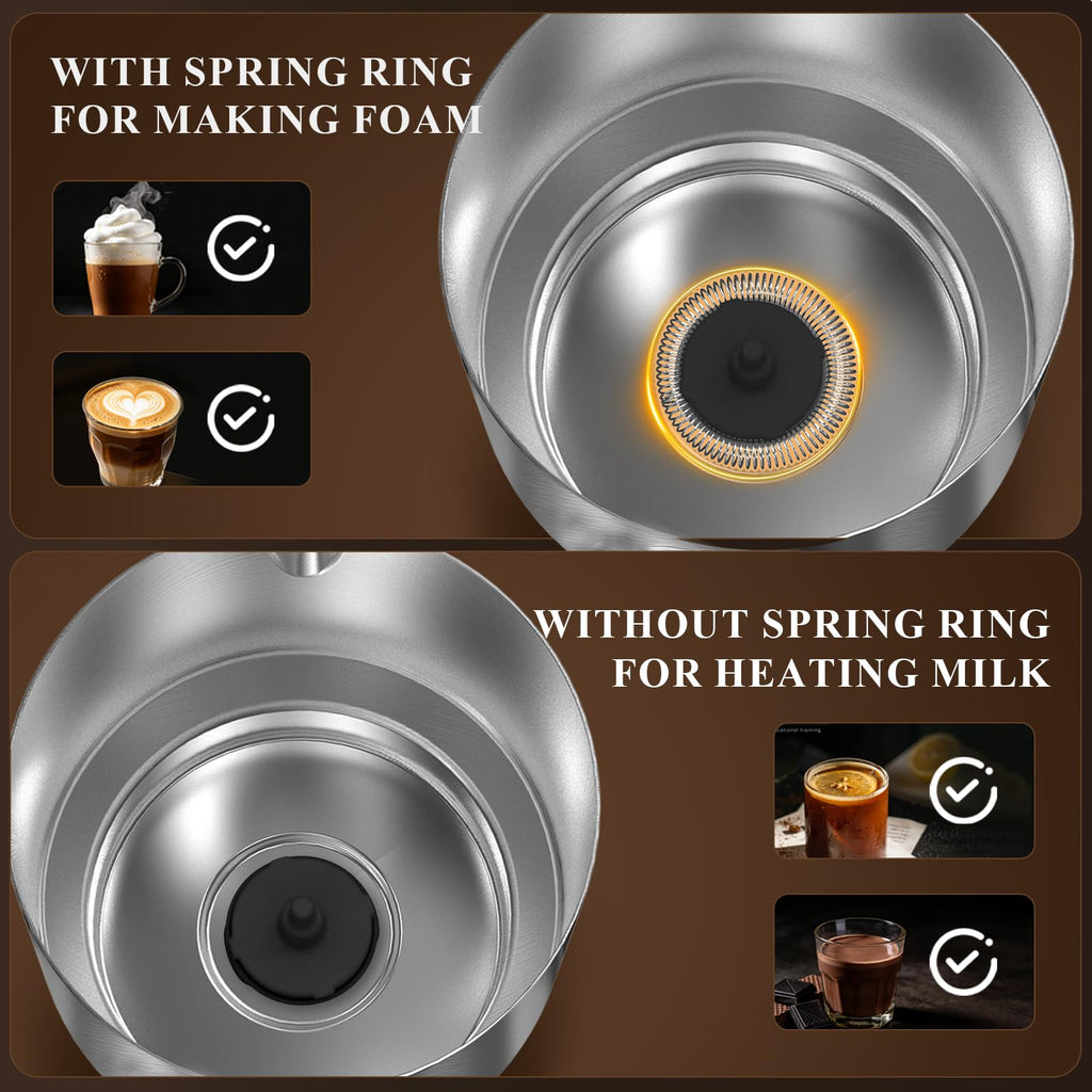 4-in-1 Electric Milk Frother and Steamer with Stainless Steel Jug W95851