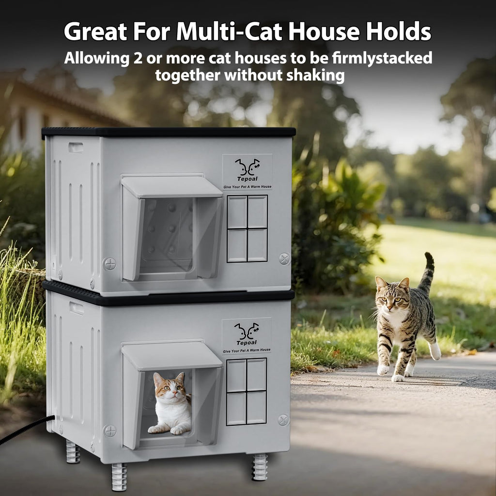 Heated Waterproof Insulated Cat House M25818