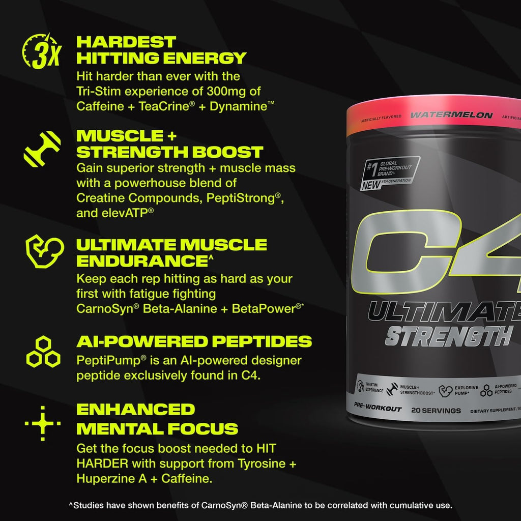Watermelon Pre Workout Powder 20 Servings N41811