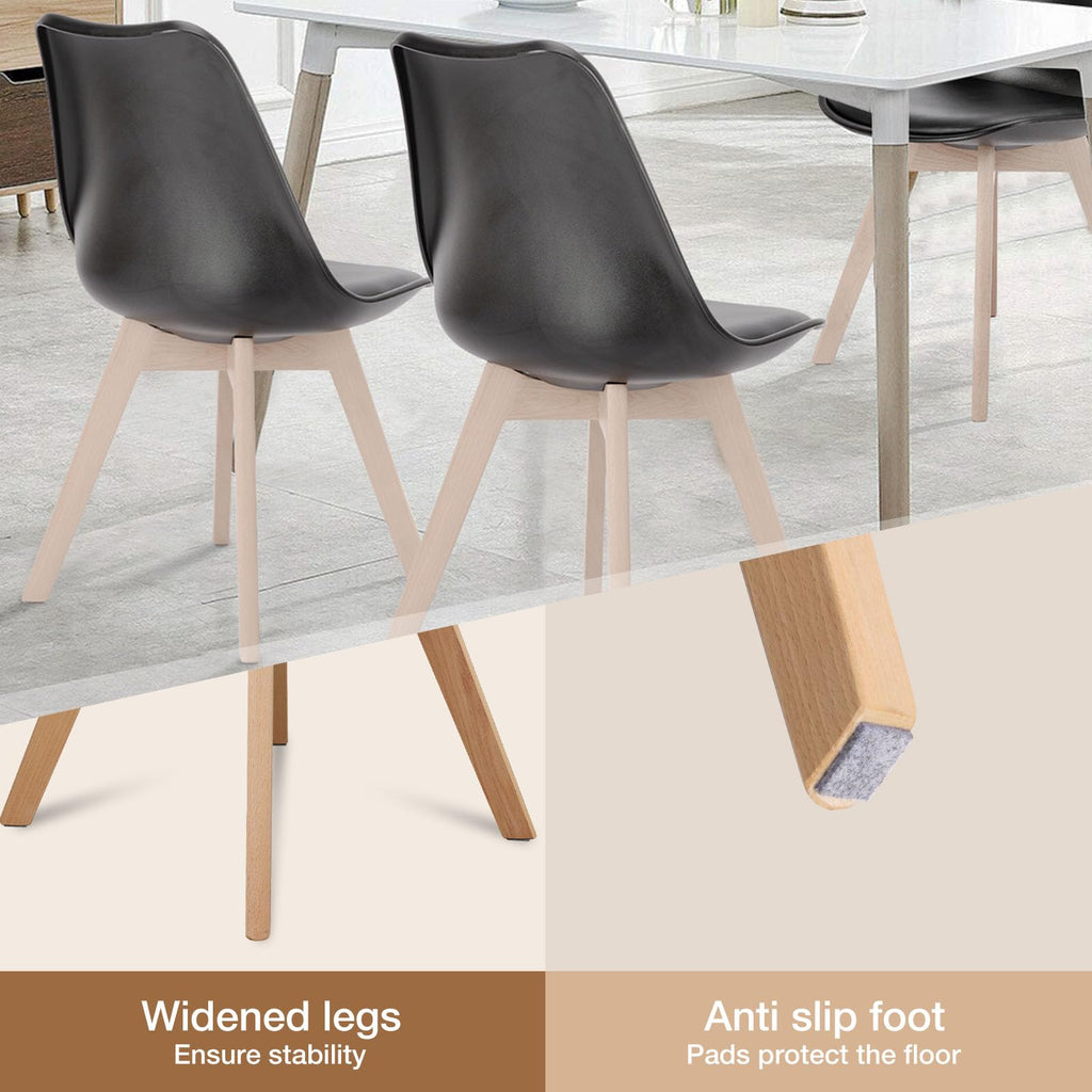 Dining Chairs Set of 4 PU Leather O988381