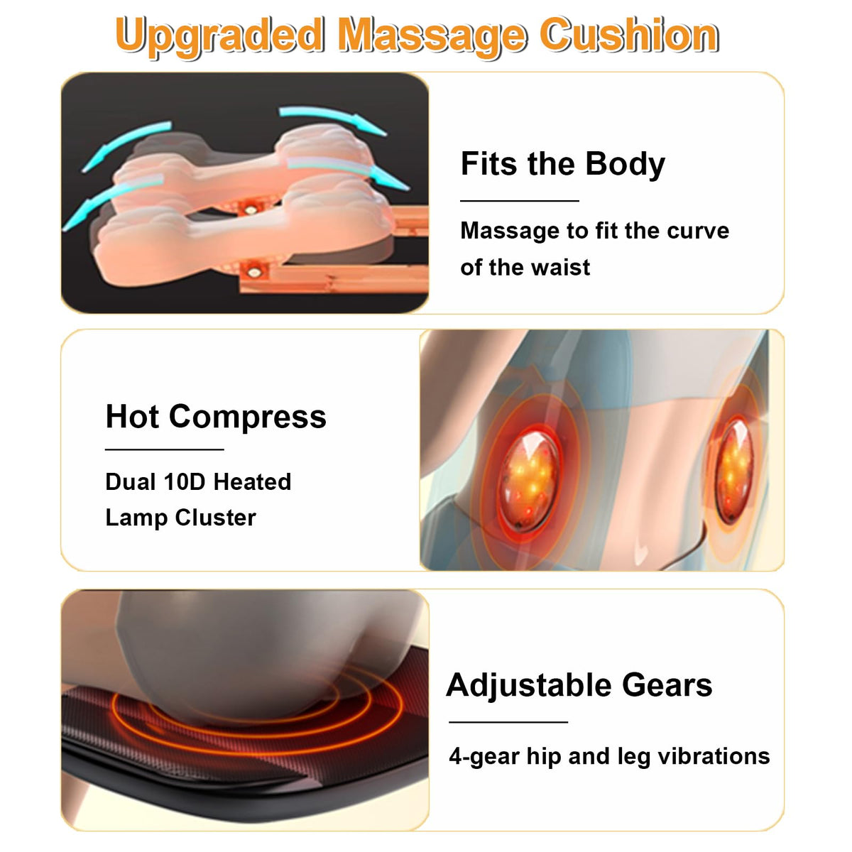 Shiatsu Back Massager with Heat H76863