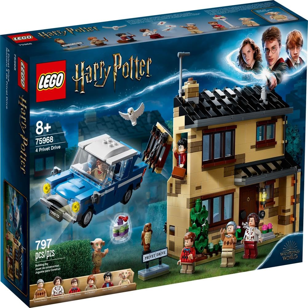 House and Flying Car Toy with Minifigures J6327