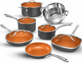 12 Pc Titanium Ceramic Nonstick Cookware Set P740349