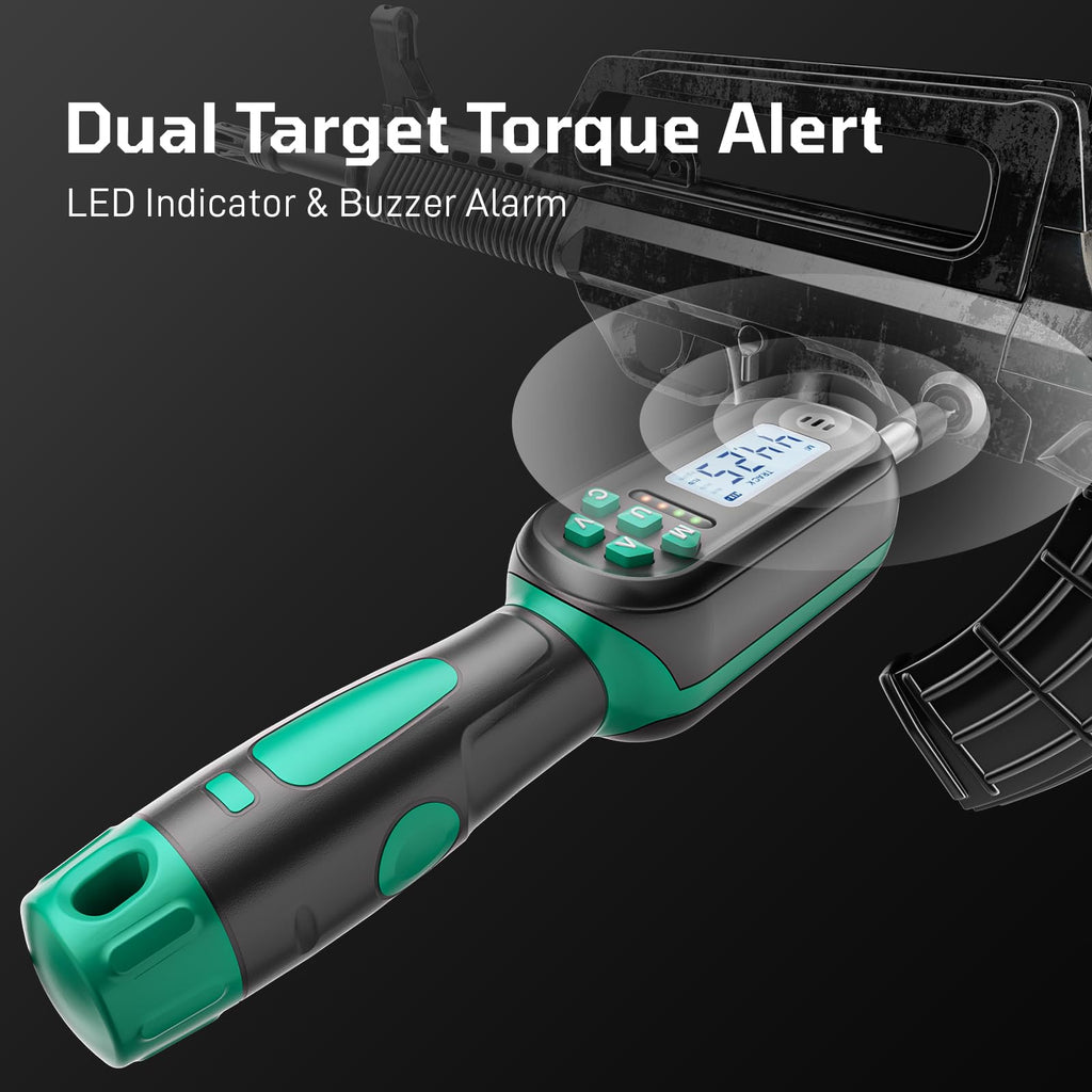 Digital Torque Screwdriver Set, 1/4″ Drive, 19 Bits, 5 Short Sockets C451