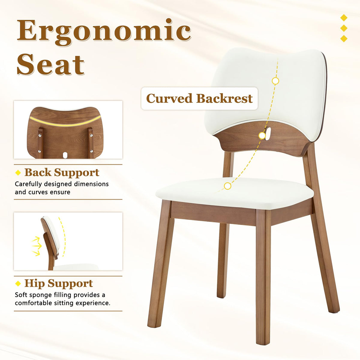 71" 7 Piece Wood Dining Table Set with 6 PU Leather Chairs M5484