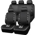 Leather Bling Diamond Car Seat Covers Full Set S7448