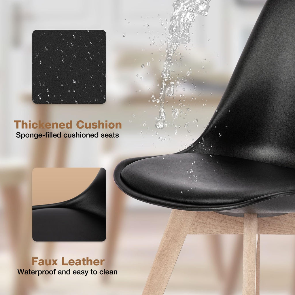 Dining Chairs Set of 4 PU Leather O988381