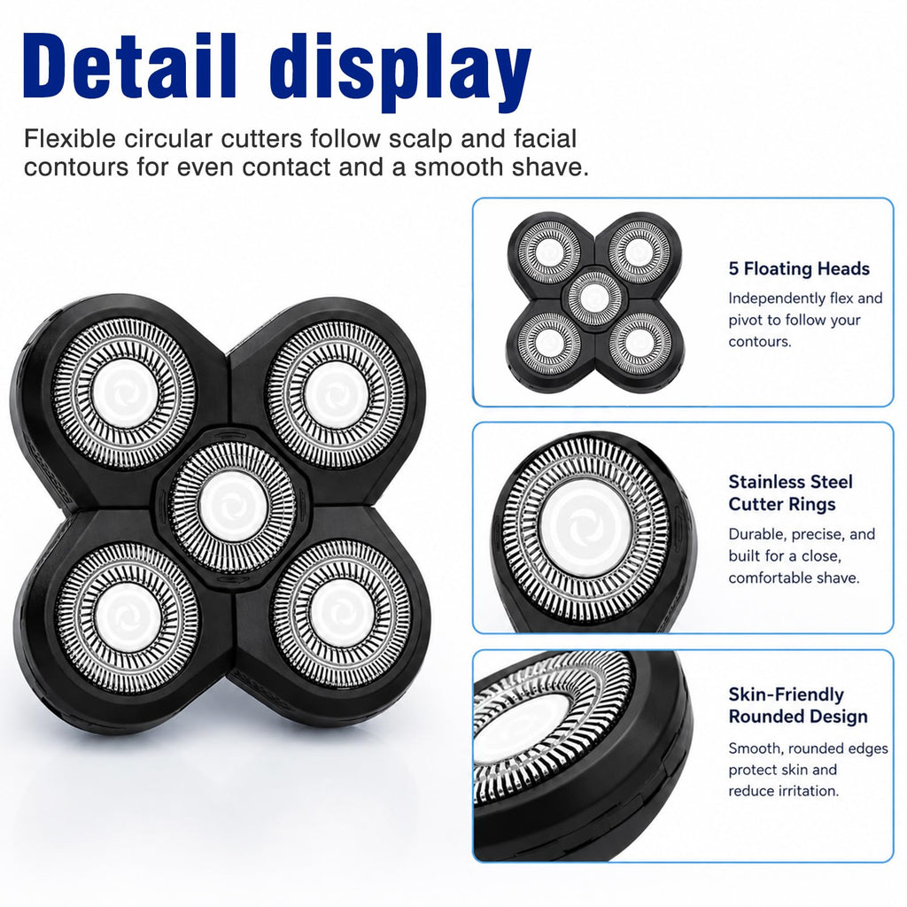 5 Pack Replacement Blades for Electric Razor S1580