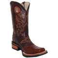 Cowhide Leather Square Toe Western Cowboy Boots B779077
