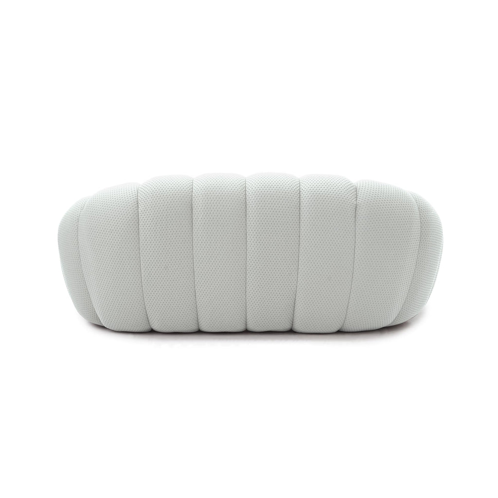 Light Grey Curved Upholstered Sofa C69308