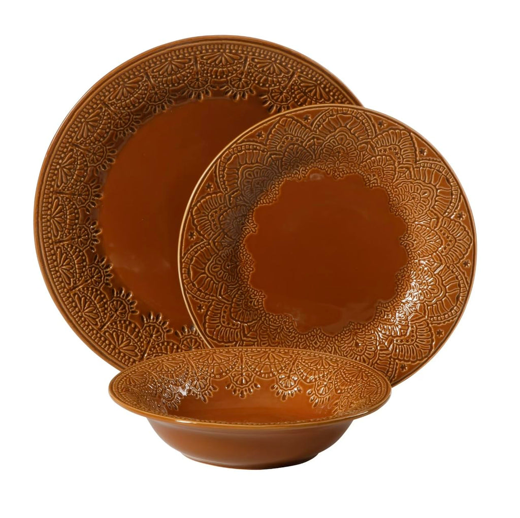 12-Piece Ceramic Dinnerware Set W2238