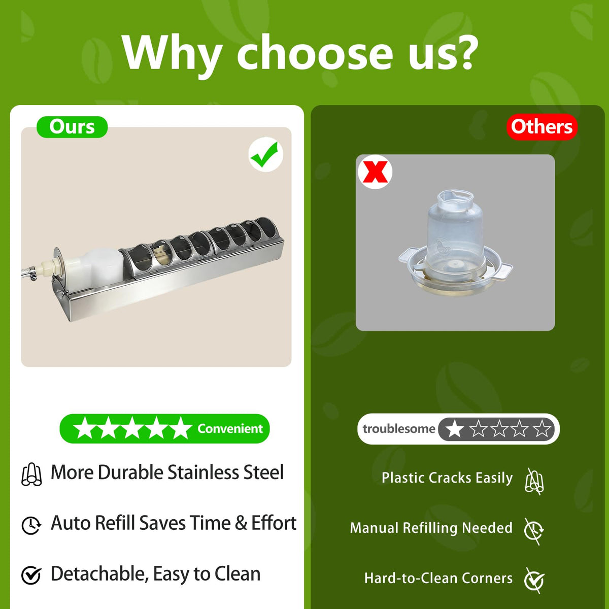 Automatic Stainless Steel Poultry Waterer M89031