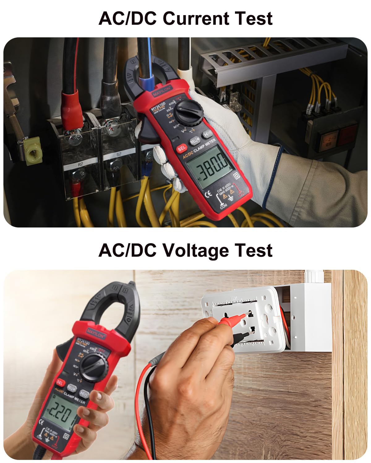 Digital Clamp Meter TRMS 6000 Counts C9690