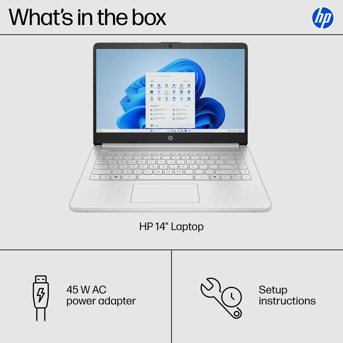 14 inch Laptop, Intel Celeron N4500, 4 GB RAM, 64 GB eMMC, Natural Silver L2273