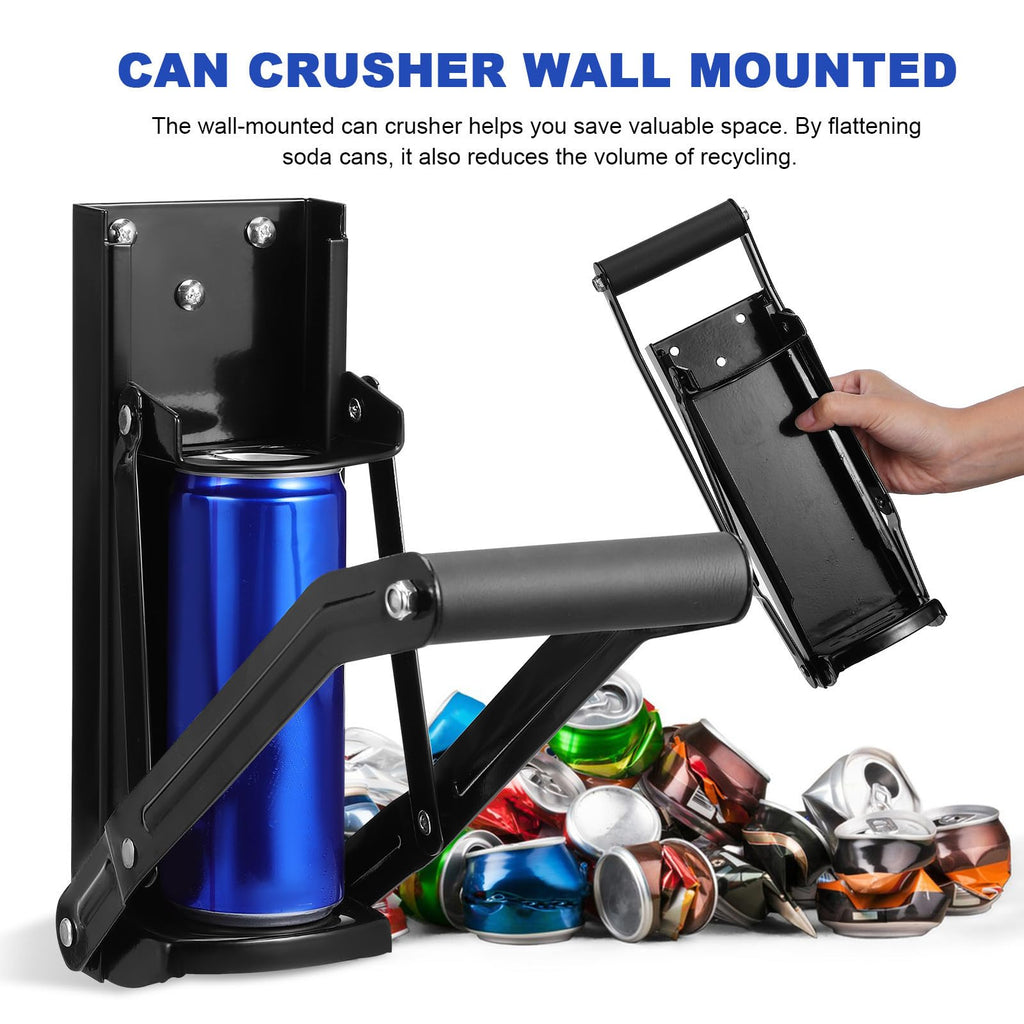 Heavy Duty Wall Mounted Can Crusher with Bottle Opener H3000