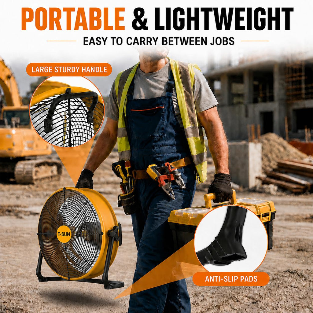 16" Cordless Battery Powered Fan G20001