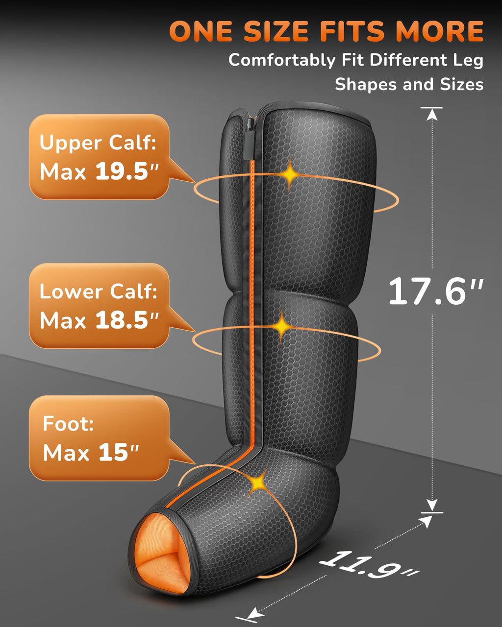 Air Compression Leg Massager with Heat B170309