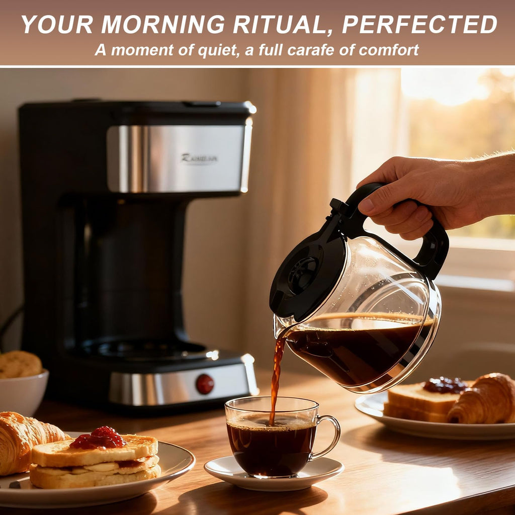 12-Cup Drip Coffee Maker with Glass Carafe P3459