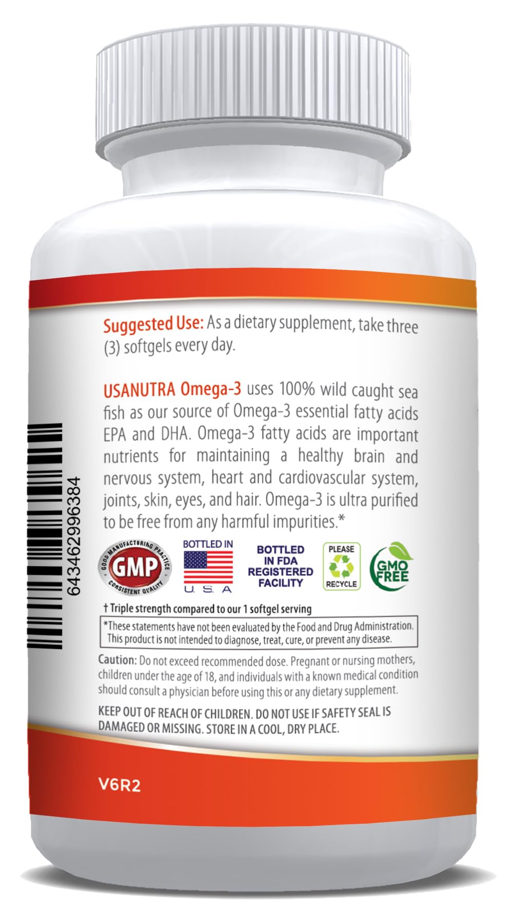 Omega-3 Fish Oil 3600mg with EPA and DHA R786540