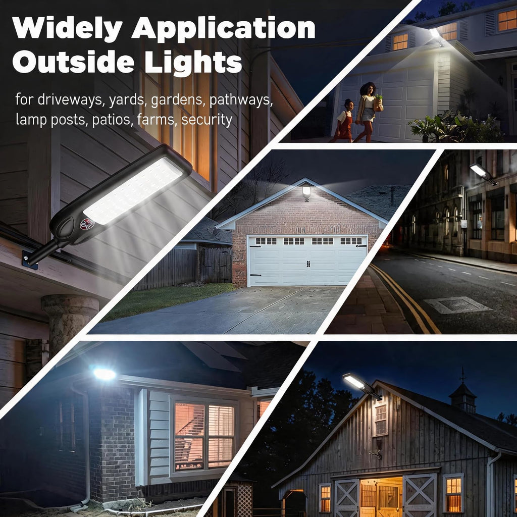 Solar Street Lights Outdoor with Remote Control, Motion Sensor, 6500K Dusk to Dawn, Waterproof Security Light L785