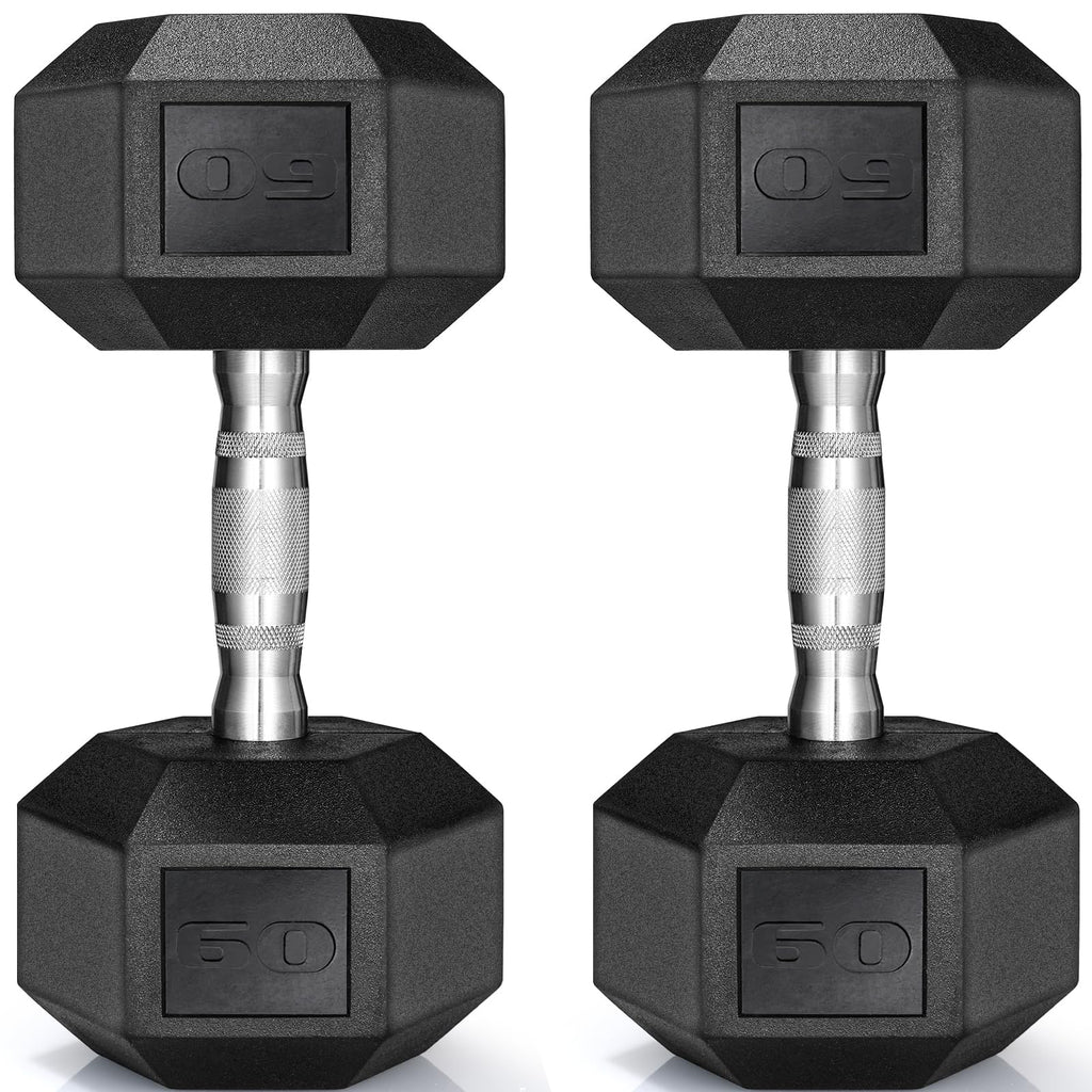 Rubber Coated Hex Dumbbell Set of 2 G6663