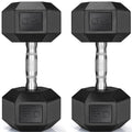 Rubber Coated Hex Dumbbell Set of 2 G6663