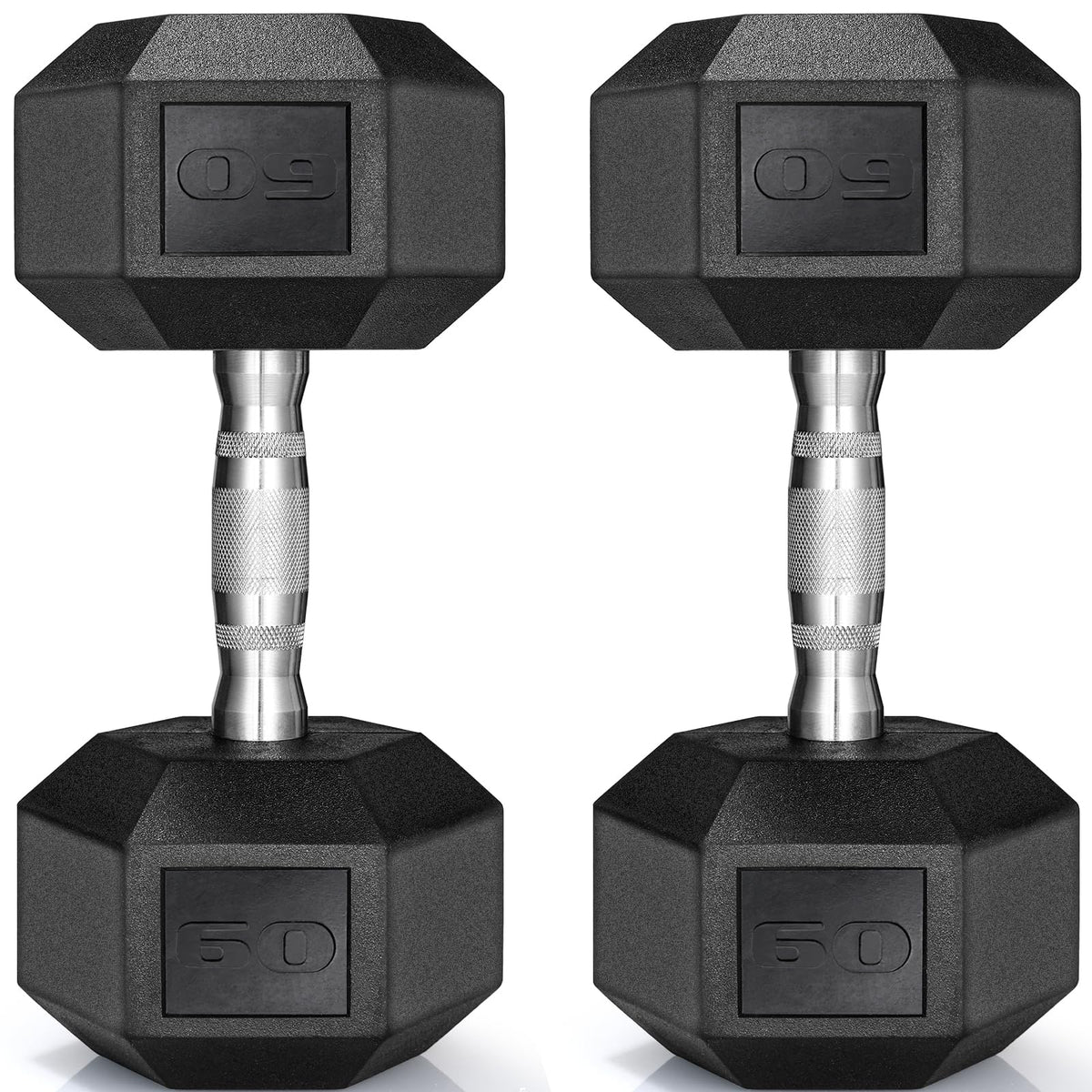 Rubber Coated Hex Dumbbell Set of 2 G6663