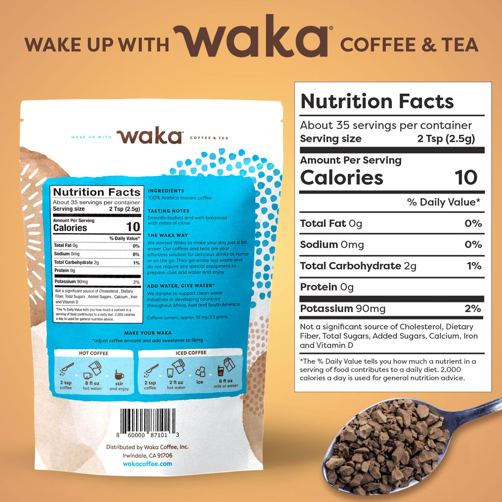 Instant Coffee Colombian Medium Roast Freeze Dried 3.5 oz L88838
