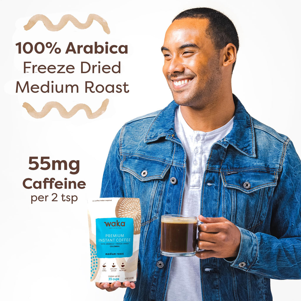 Instant Coffee Colombian Medium Roast Freeze Dried 3.5 oz L88838