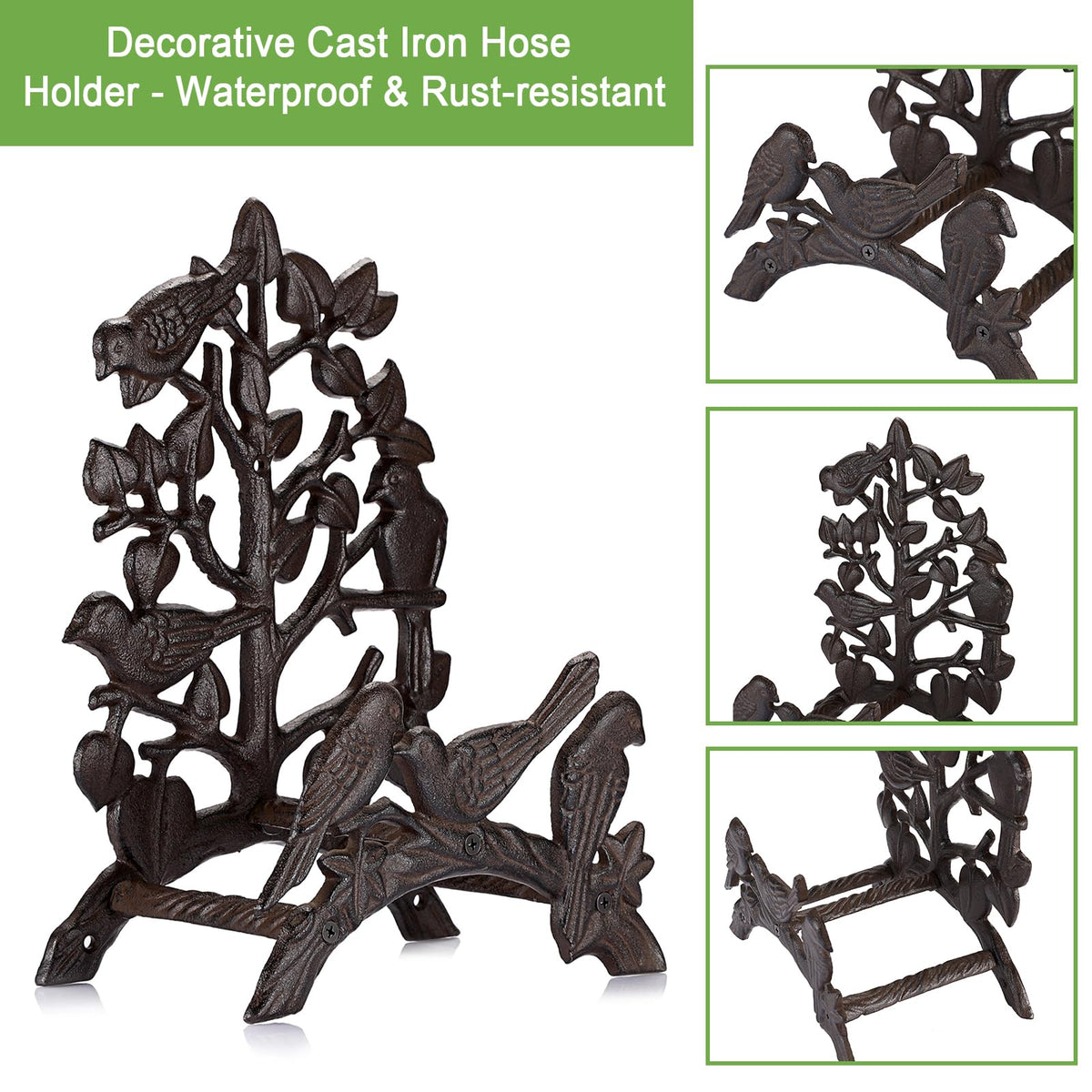 Cast Iron Wall Mount Garden Hose Holder T753