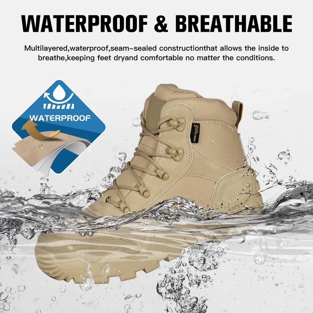 Waterproof Lightweight Tactical Work Boots B7029