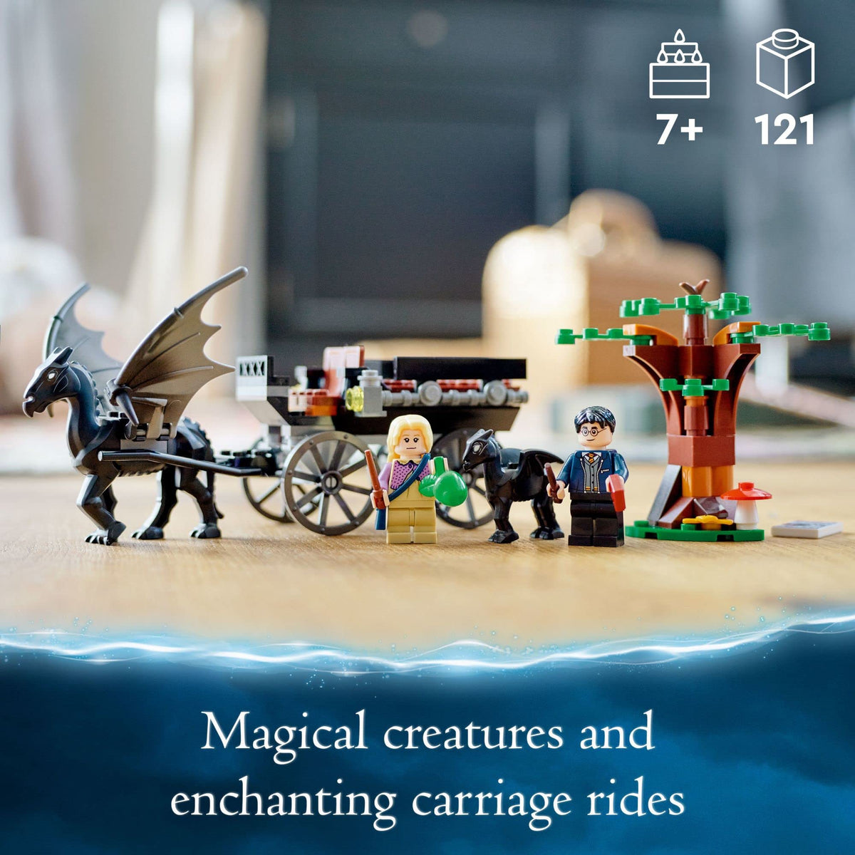 Building Toy Set with 2 Winged Horse Figures and Minifigure C698