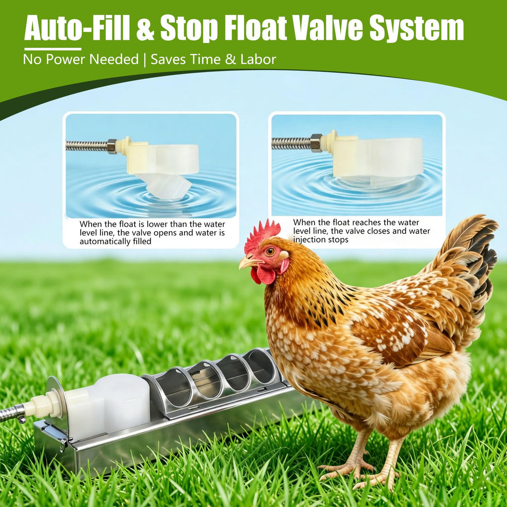 Automatic Stainless Steel Poultry Waterer M89031