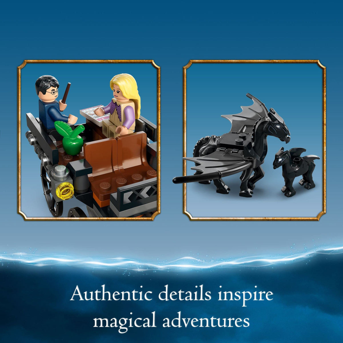 Building Toy Set with 2 Winged Horse Figures and Minifigure C698